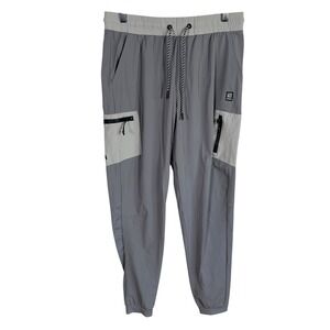 Bearded Goat Cargo Joggers Mens 30‎ Grey Performance Techwear Utility Pants